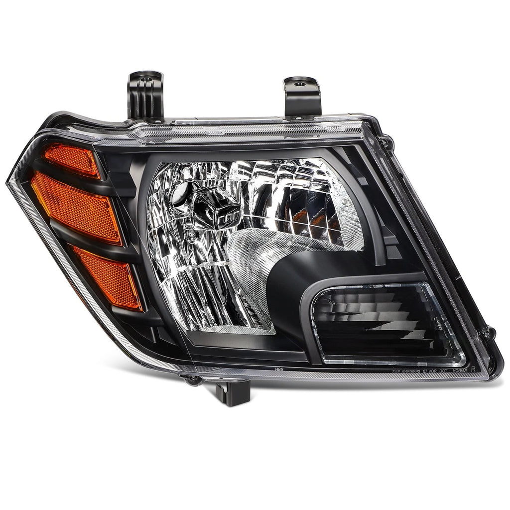 Headlight Assembly Pair for Nissan Frontier (2009–2021) Black Housing