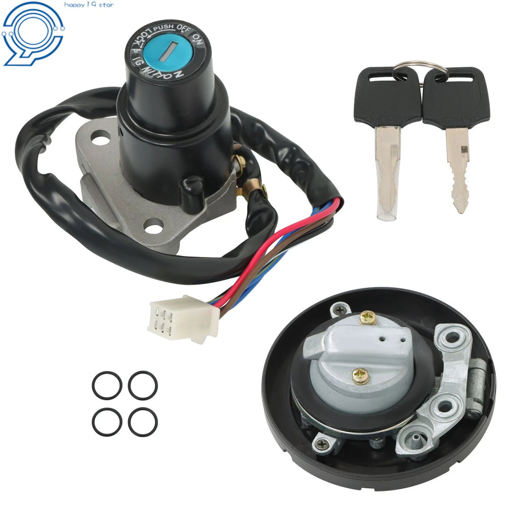 Fuel Gas Cap Ignition Switch for Kawasaki KL250 KLR250 KLR650 (1986–2007)