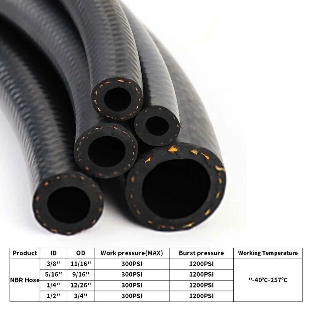 Gas Line Hose NBR Rubber Push-On for Universal (2000–2025)