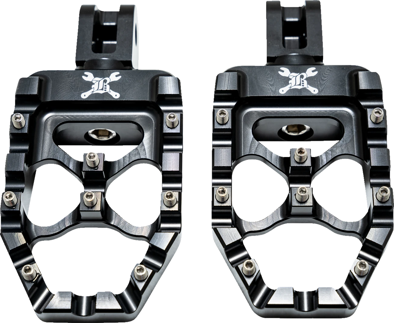Burly Brand MX Evolution Passenger Pegs for Harley Softail (B13-1017B)