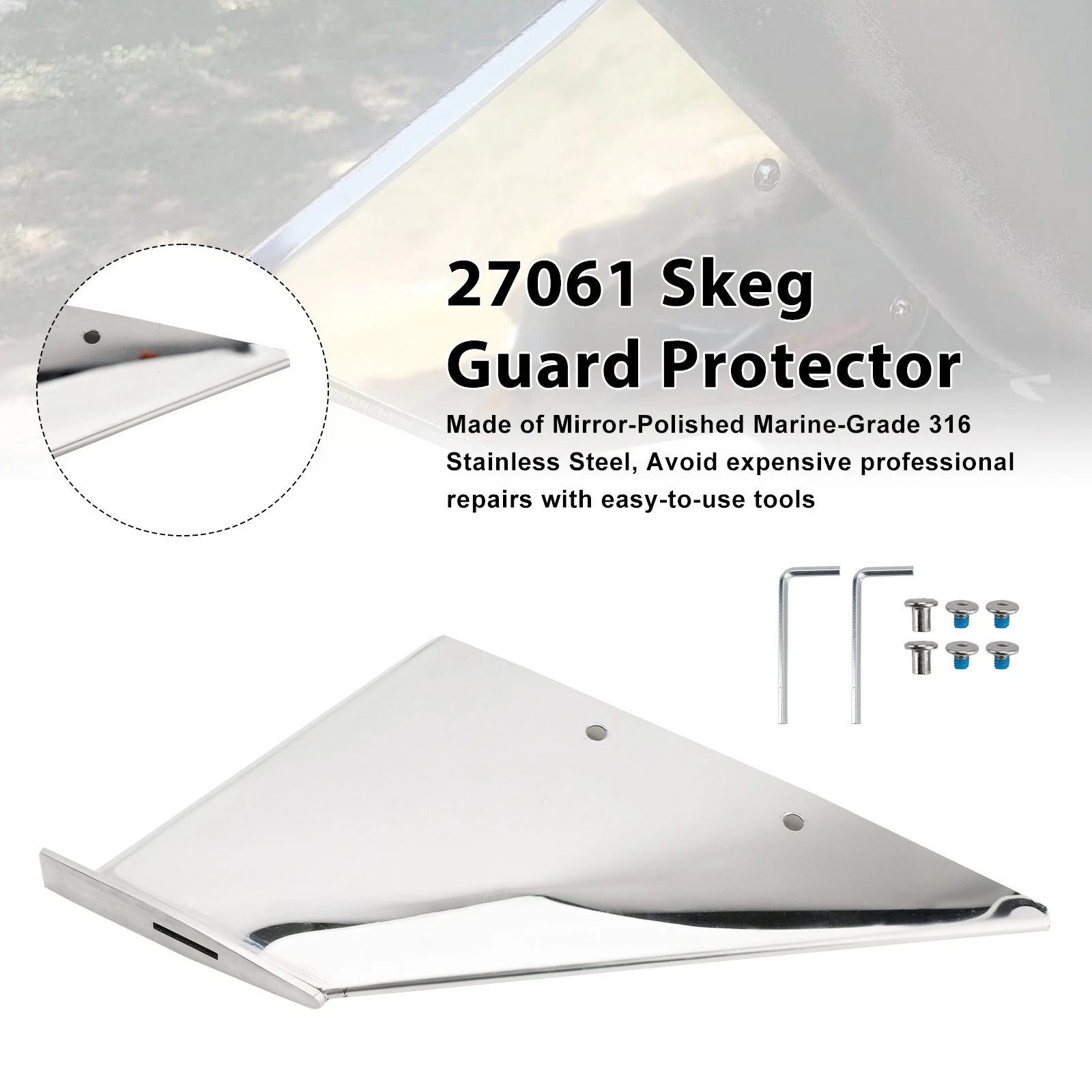 Skeg Guard for Mercury 75HP 90HP 115HP 175HP Mariner 135 150 175 200HP (27061)