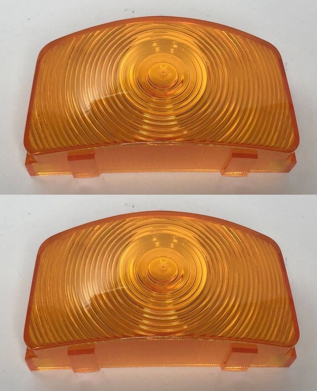 Amber Parking Light Lens Pair Replacement for Ford F-100 F-250 F-350 (1955–1956)