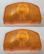 Amber Parking Light Lens Pair Replacement for Ford F-100 F-250 F-350 (1955–1956)