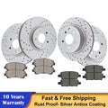 Drilled Rotors + Brake Pads for Nissan Maxima (2009–2014, 2016–2018)