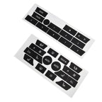 2 x Button Repair Stickers for BMW 7 Series F02 AC/Radio Controls (2009–2012)