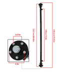 5 Lug 3500lbs Axle for Wide Frame Trucks (89" Hub Face, 74" Spring Center)