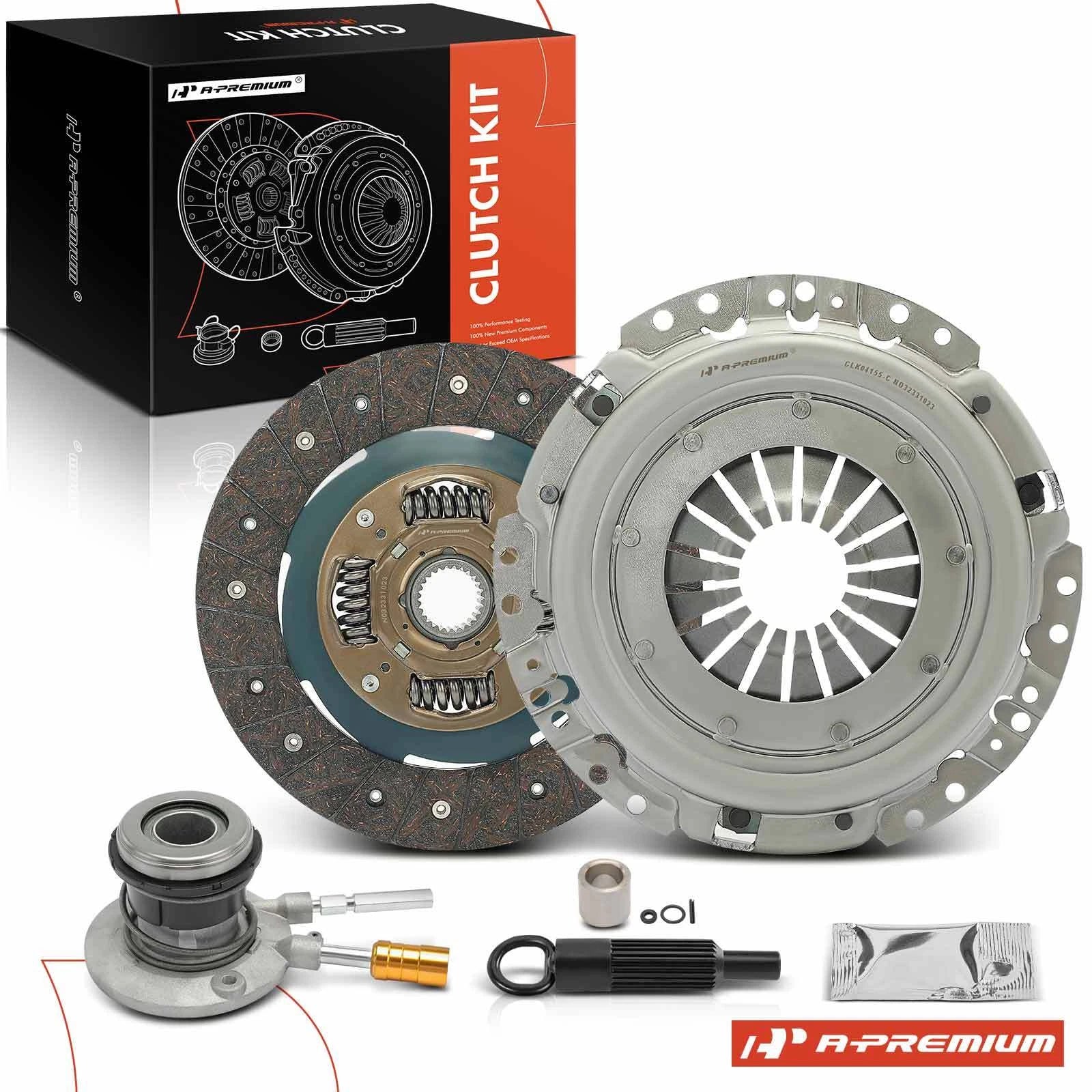 Clutch Kit with Slave Cylinder for Chevy S10 GMC Isuzu L4 2.2L (1994–2004)