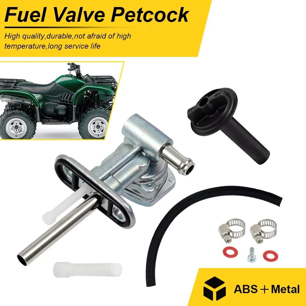 Fuel Valve Petcock & Lever for Yamaha Grizzly 350 660 Bruin 350 (2000–2008) 5KM245001000 H