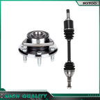 Front Left CV Axle Shaft + Wheel Hub Bearing for GMC Outlook (2007–2010)