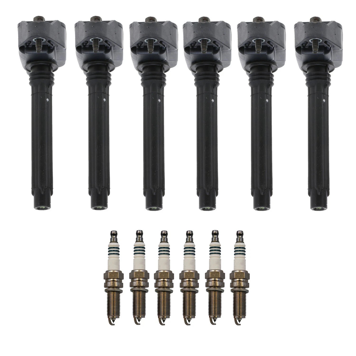 Set of 6 Ignition Coils & Iridium Spark Plugs for Acura TSX, Honda Accord V6 (2003–2007)