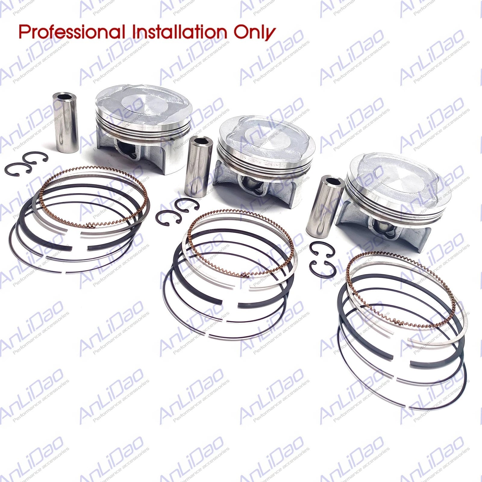 Piston Kit for Can Am Maverick X3 Stock Bore Cylinder 74mm (All 3) 420892821