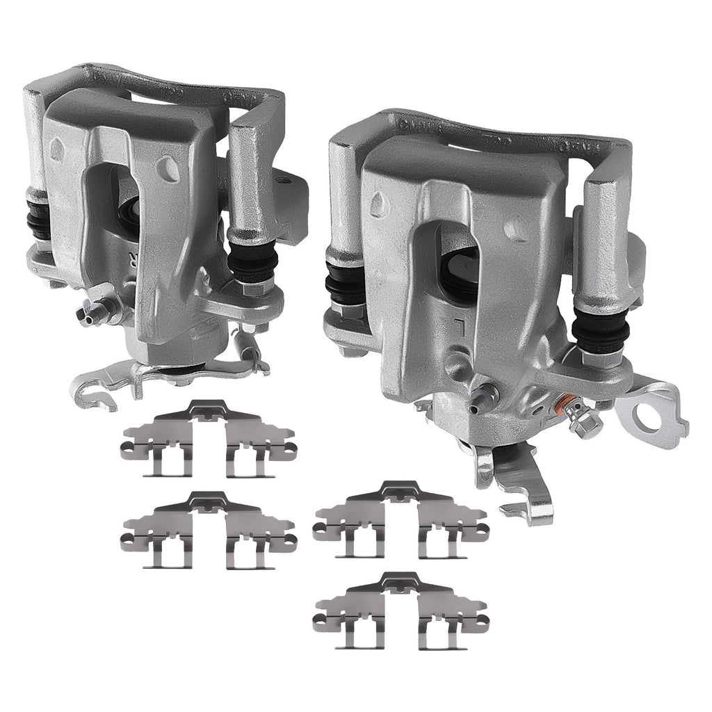 2X Rear Brake Calipers with Bracket for Pontiac Vibe L4 1.8L (2009–2010) 19B3797