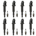 Set of 8 Ignition Coils & Iridium TT Spark Plugs for BMW X5 (E70)