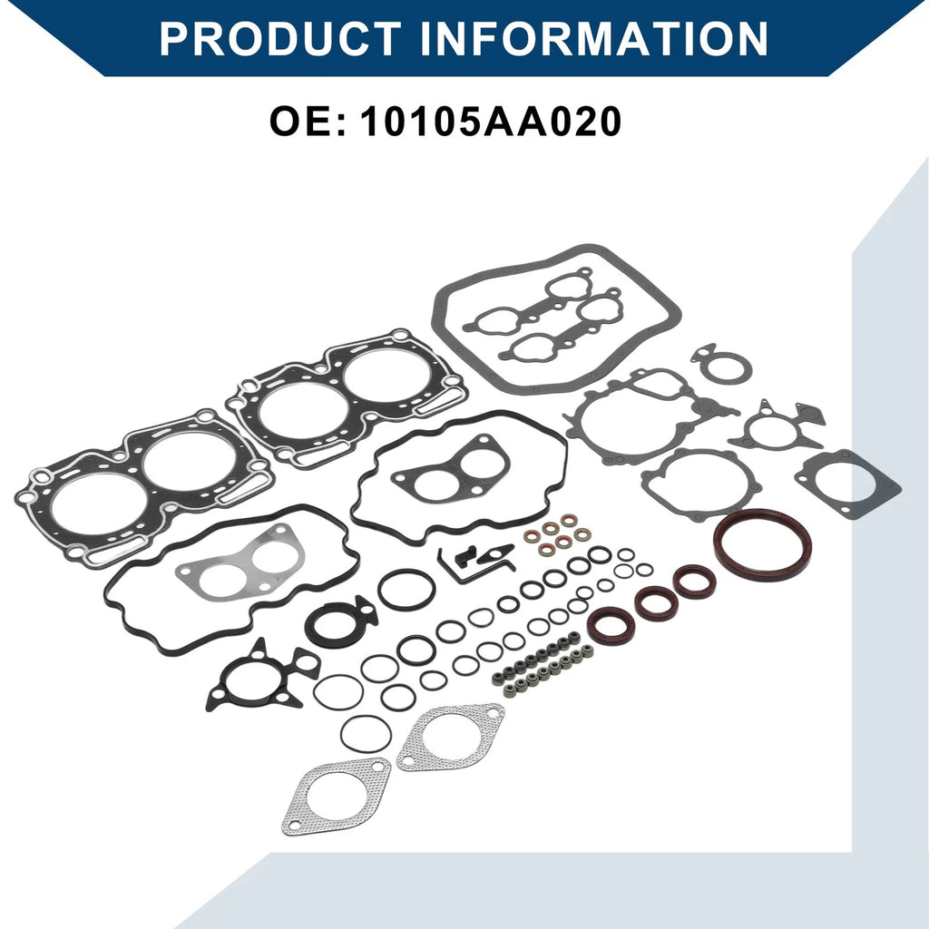 Set of 1 Cylinder Head Gasket Kit No. 10105AA020 for Subaru EJ22E (1990–1998)