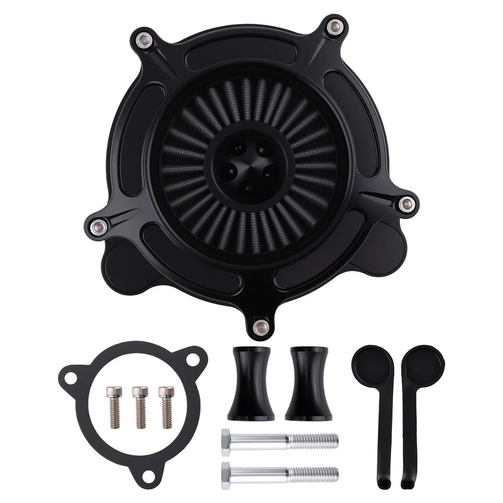 Performance Air Filter for Harley Road Glide (2008–2016) Billet Aluminum Black