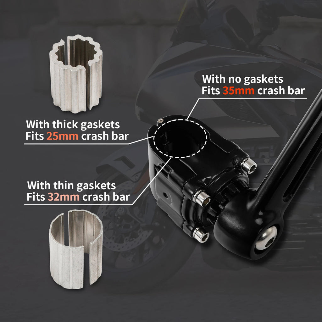 Footrests Footpegs Set for Honda Goldwing 1800 GL1800 (2001–2023)