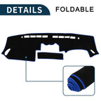 Dashboard Cover Mat for Nissan Fairlady Z33 350Z (2002–2008) Black Blue