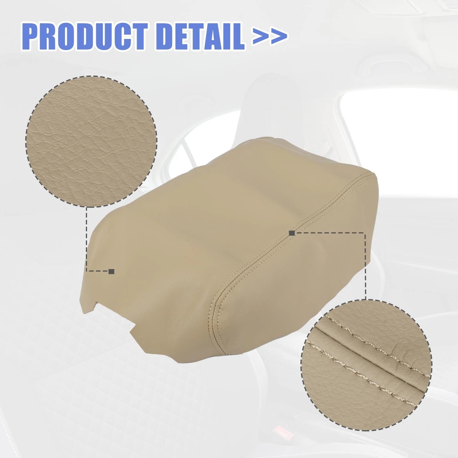 Console Lid Armrest Pad Cover for Nissan Maxima (2009–2014) Beige
