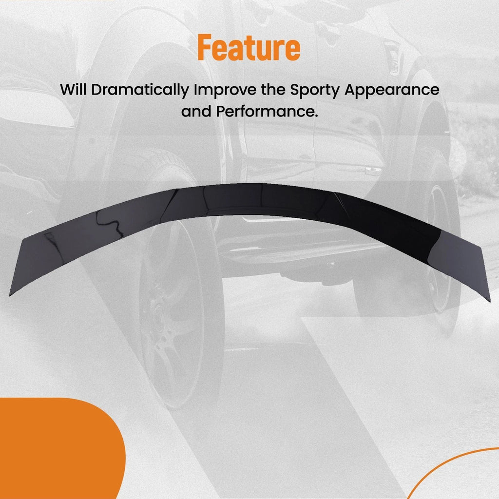 Black ABS Trunk Wing Spoiler for Chevrolet Corvette C8 (2020–2024)
