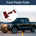 3 Pcs Automatic Foot Accelerator Pedal Covers for Ford Ranger (2024) Red