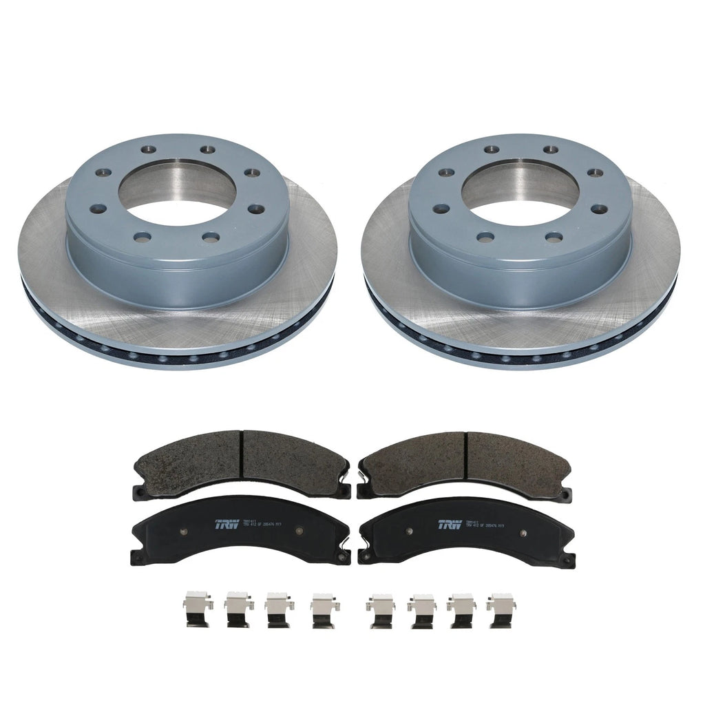 DuraGo Rear Rotors & TRW Pro Metallic Disc Brake Pads Kit for Express Savana 3500 (2003–2023)