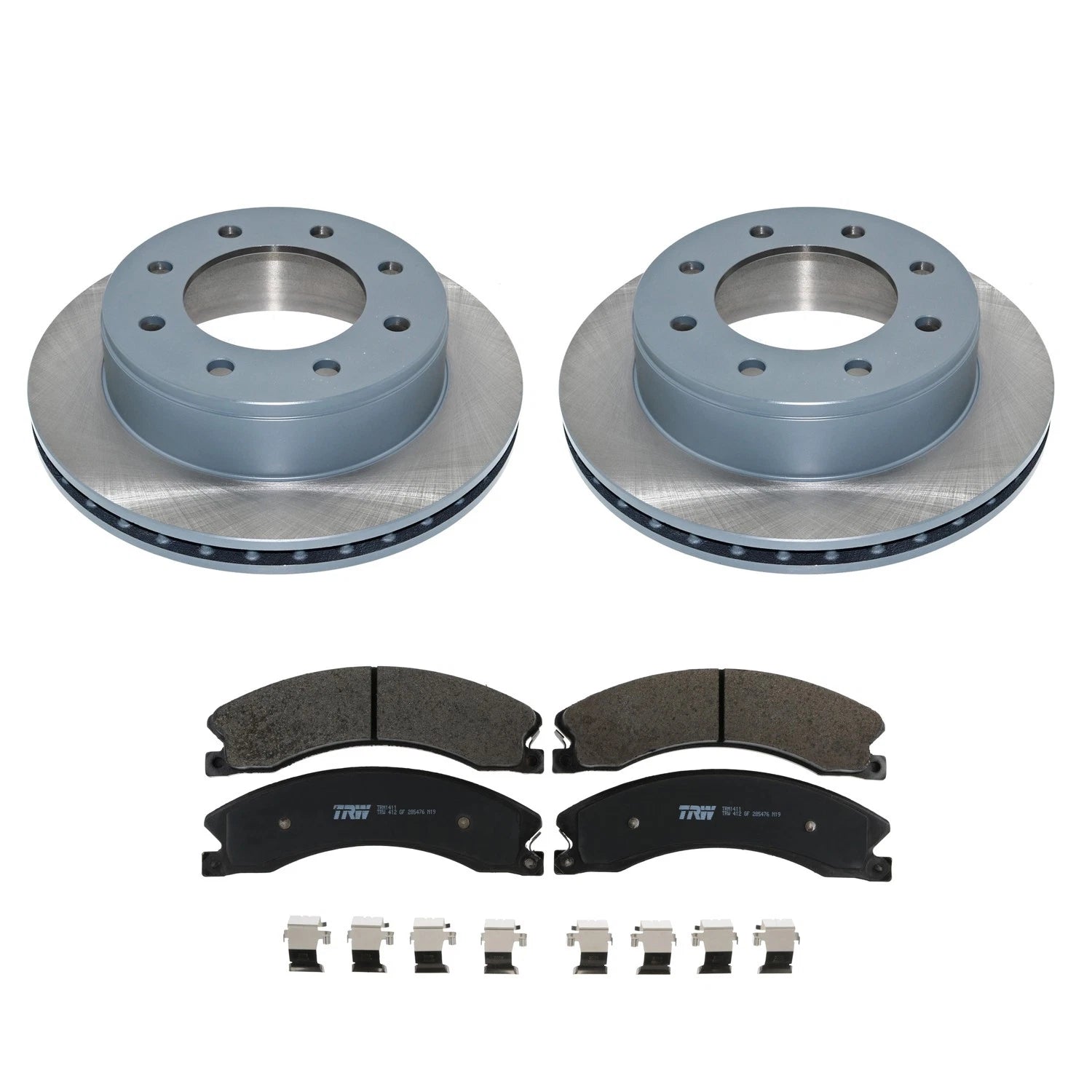 DuraGo Rear Rotors & TRW Pro Metallic Disc Brake Pads Kit for Express Savana 3500 (2003–2023)