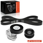 3X Serpentine Belt Drive Component Kit for Mercedes-Benz C240 (2004–2005)