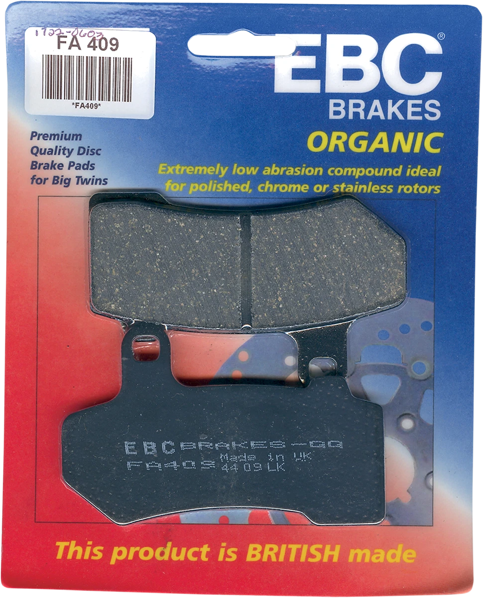 EBC Organic Brake Pads FA409 for