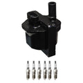 Denso Ignition Coil & 6 Nickel Spark Plugs Kit for Express 1500, Jimmy K1500 (1996–2002)