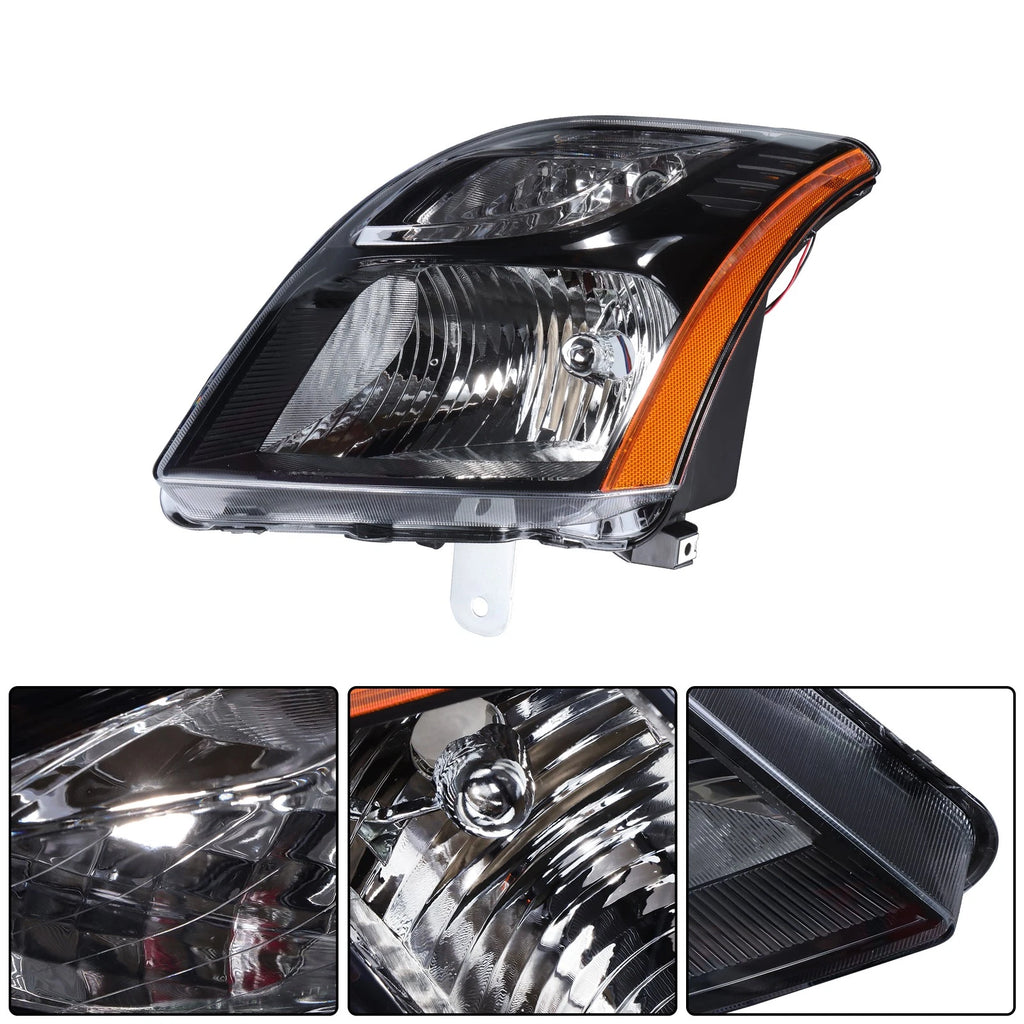 Headlight Assembly Black for Nissan Sentra (2010–2012)