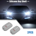 Smart Key Fob Cover Case for Honda Accord EX EXL EX-L 2013-2018 Gray (2 x)