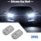 Smart Key Fob Cover Case for Honda Accord EX EXL EX-L 2013-2018 Gray (2 x)