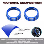 Colorful Aluminum AC Knob Ring Cover for Honda Civic (2016–2021)