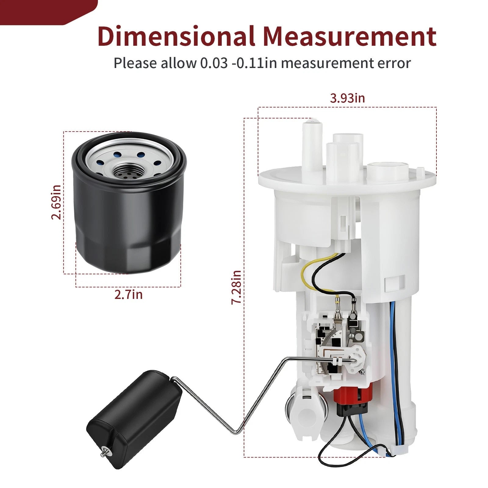 Fuel Pump Module Assembly w/ Oil Filter for Yamaha FZ6 (2004–2009)