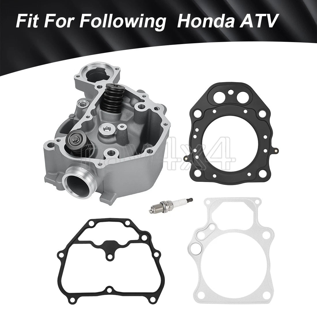 Cylinder Head Valves Kit w/Top End Gasket for Honda TRX420 Rancher (2009–2024)