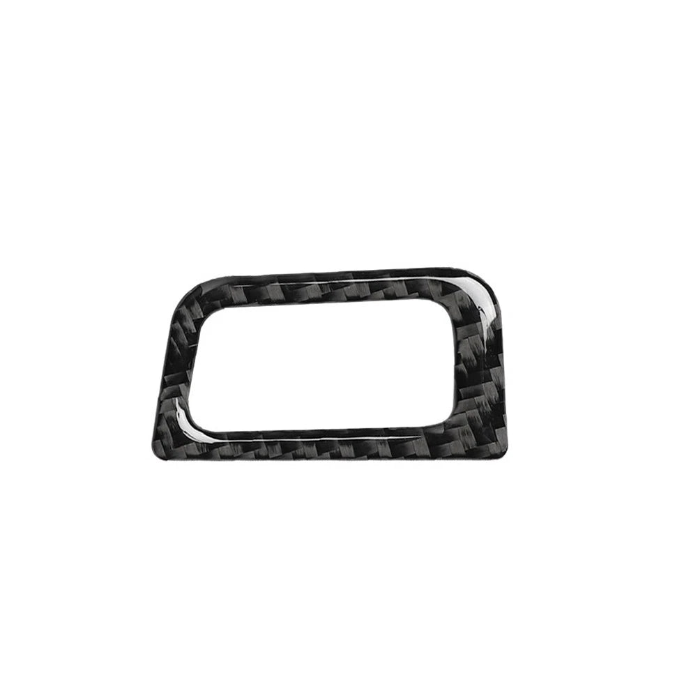 Rear Trunk Switch Button Frame Trim for Audi A6 A7 (2012–2018) Carbon Fiber Black