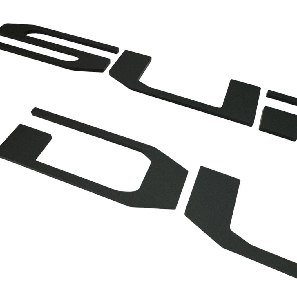 Matte Black Tailgate Letters Replacement for 2023–2025 Ford Super Duty
