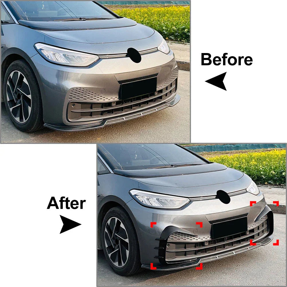 Front Bumper Side Air Vent Trim for Volkswagen ID.3 (2019-2022) Black