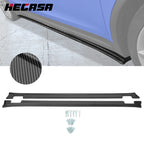 Carbon Fiber Style Side Skirt Diffusers for Tesla Model X (2016–2021)