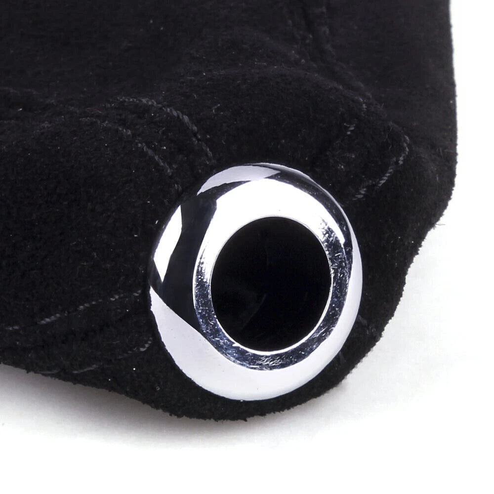 Leather Suede Shift Knob Boot Cover for Universal Fit