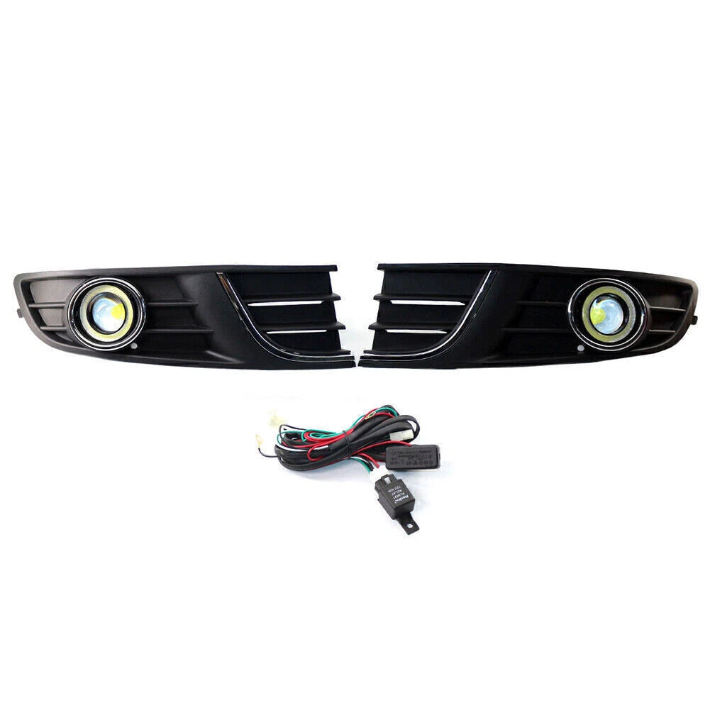 2X Front Side LED Fog Lamp for VW Polo (2011–2013) 6QD854661A 6QD854662A