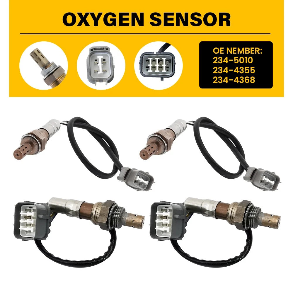 Set of 4 Oxygen Sensors for Acura TL (2004–2006)