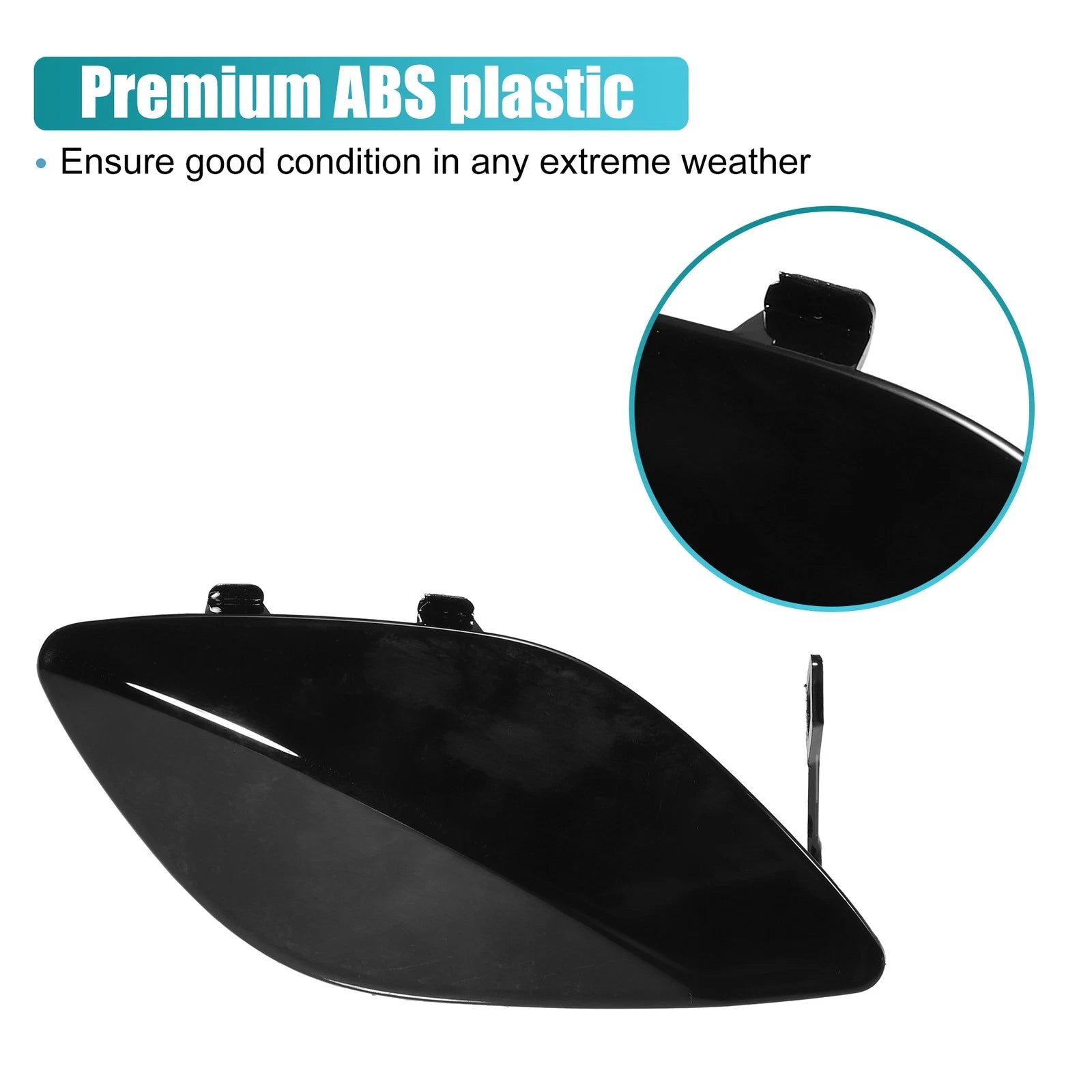 Front Bumper Tow Hook Cover for Mercedes-Benz CLA-Class (2014–2019) No.A1178850622 Black