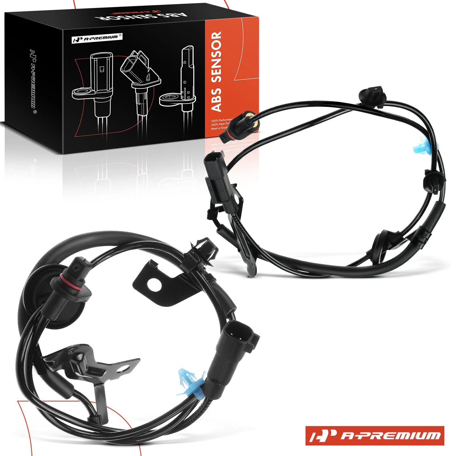 2X Rear ABS Wheel Speed Sensor for Mitsubishi Lancer (2008–2014)