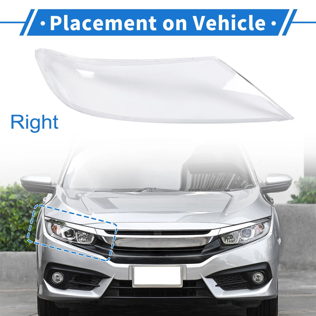 Headlight Lens Cover for Kia Sorento (2009–2012) PC Clear
