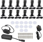 12Pcs Mini LED Spotlight for Display Cabinet Showcase