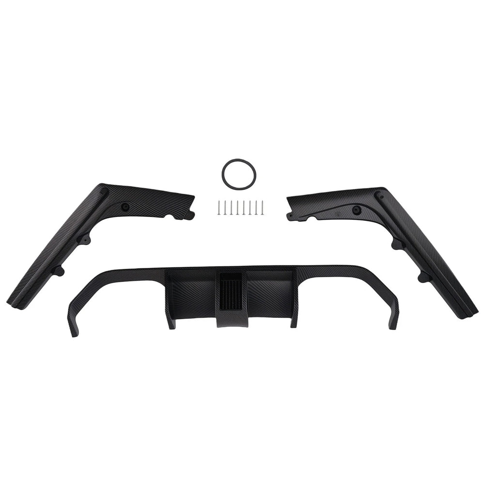 Carbon Style Rear Diffuser with LED for BMW F80 M3 F82 M4 (2015–2020)