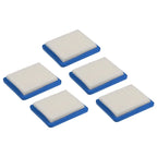 Set of 5 Air Filters for Honda HRB216 HRB217 HRR216 (Lawn Mowers)