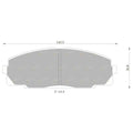 Brembo Front Disc Brake Pads for Toyota Hiace RZH125 2.4L (1989–1998)