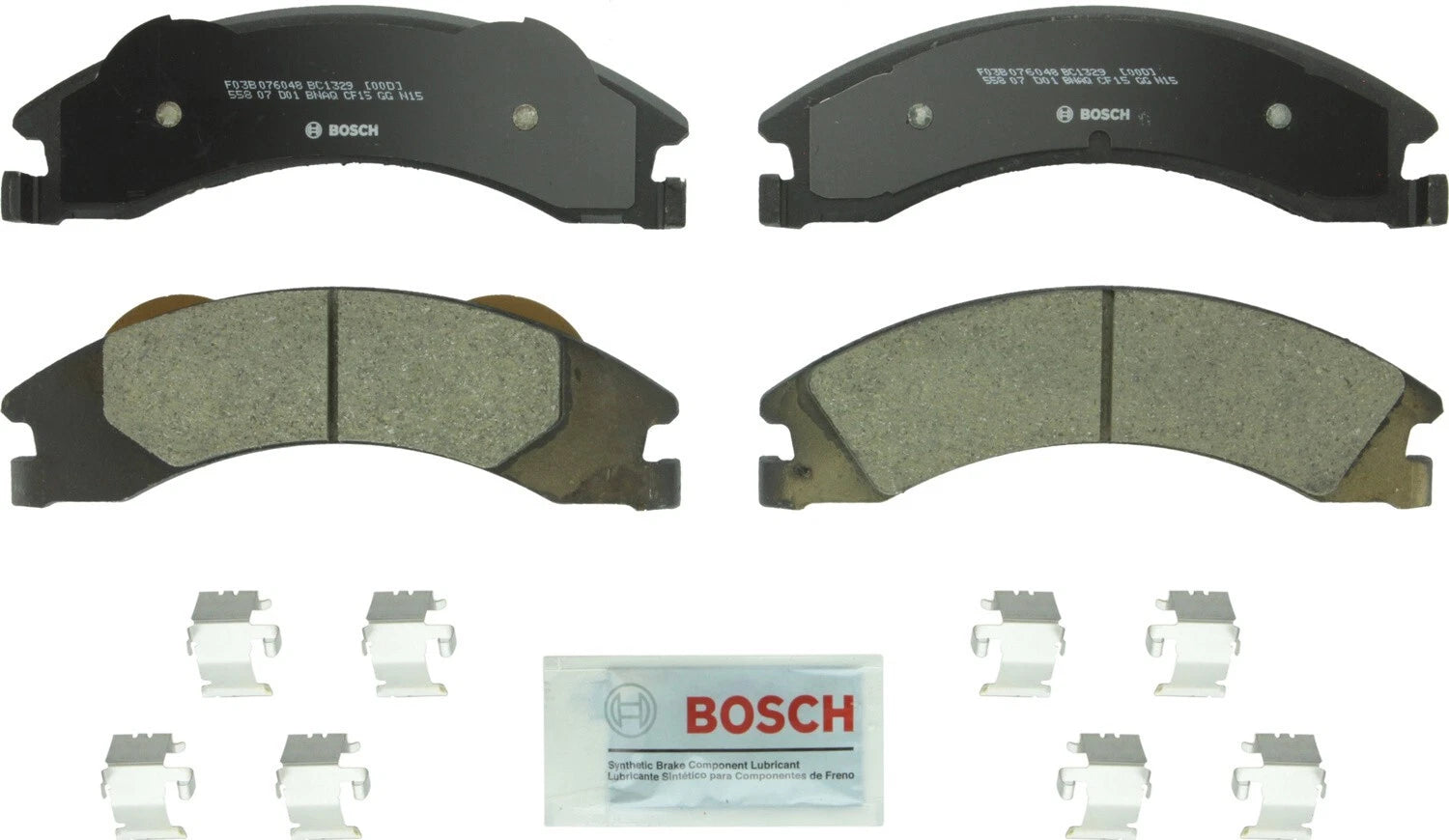 Bosch Rear QuietCast Ceramic Brake Pads w/ Hardware for